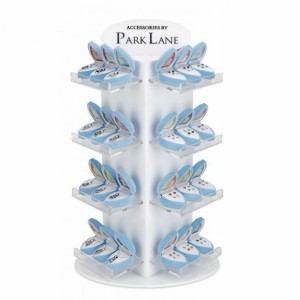 White Acrylic Floor Jewelry Display Holder Stand Supplies For Wholesale