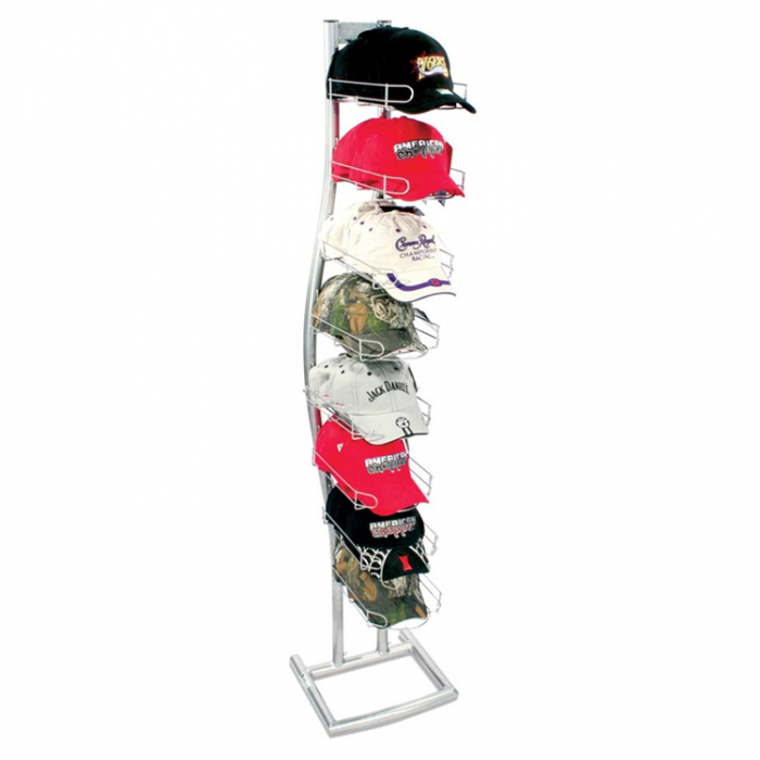Wire Shelving Baseball Cap Holder Hat Display Rack For Caps Retail Store (1)