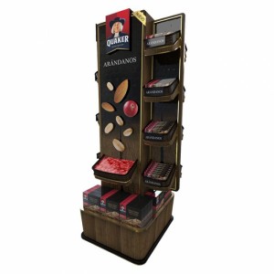 Wooden Chocolate Bar Display Stand Freestanding For Retail Shop