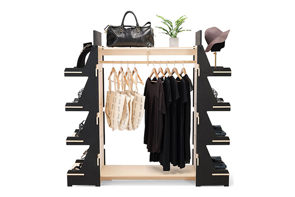Eco Friendly Plywood Racks Exhibition Display Stands For Shop Displays