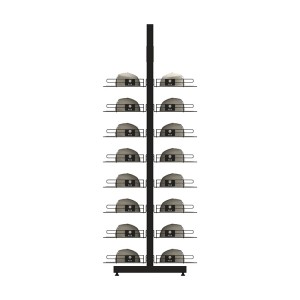 Commercial Hat Display Rack Floor Standing Cap Racks For Retail Store