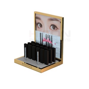 Custom Graphic Table Top Display Rack For Cosmetic Store Acrylic Rack