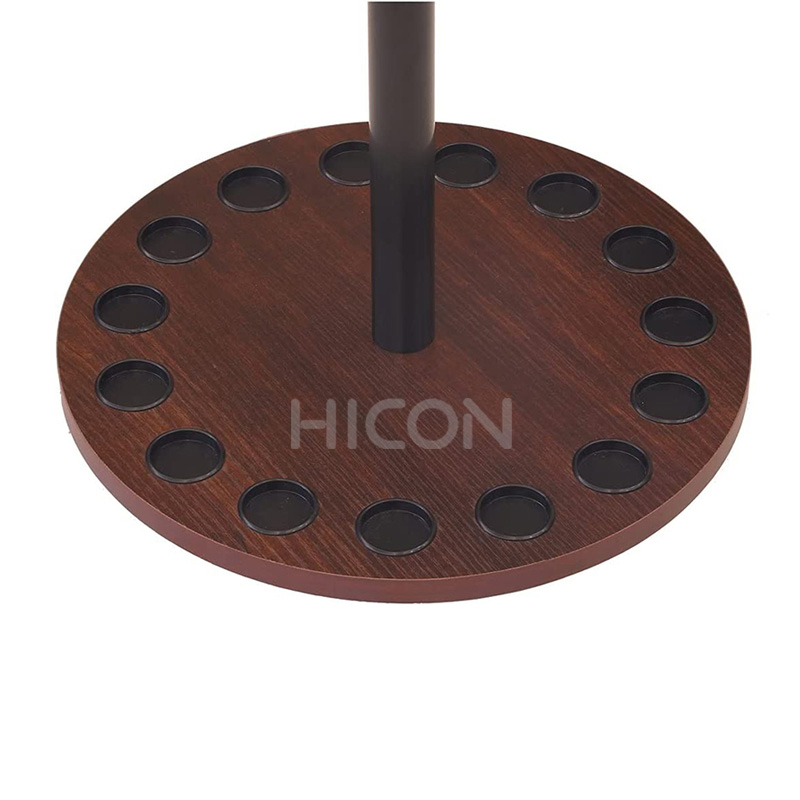 China Round Wooden Fishing Rod Display Stand Fishing Pole Rod Holder Stand  Manufacturer and Supplier