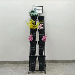 قفسه های نمایشی فروشگاه فلزی POP خرده فروشی قفسه نمایش گل برای فروشگاه