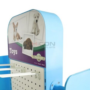 Custom Pet Store Metal Freestanding Dog Cat Food Display Rack For Sale