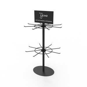 Grid Panel Socks Hanging Stand Retail Store Metal Display Rack For Shop