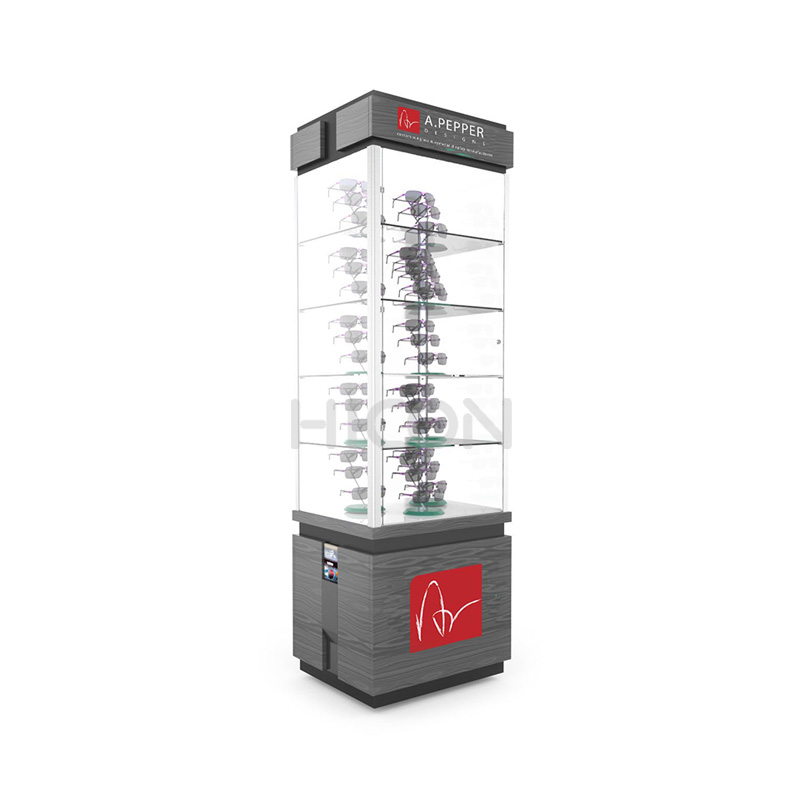 Retail sunglass Display Cabinet Floor Sunglasses Shop Display Fixtures