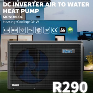 Hien R290 8-16kW Heat Pump: Monobloc Air to Water Heat Pump