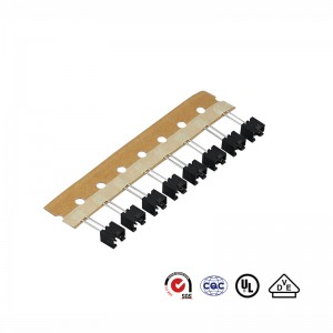 XAD 2.5mm 2Pin Radial tape Connectors Paper-Braided PCB Connector