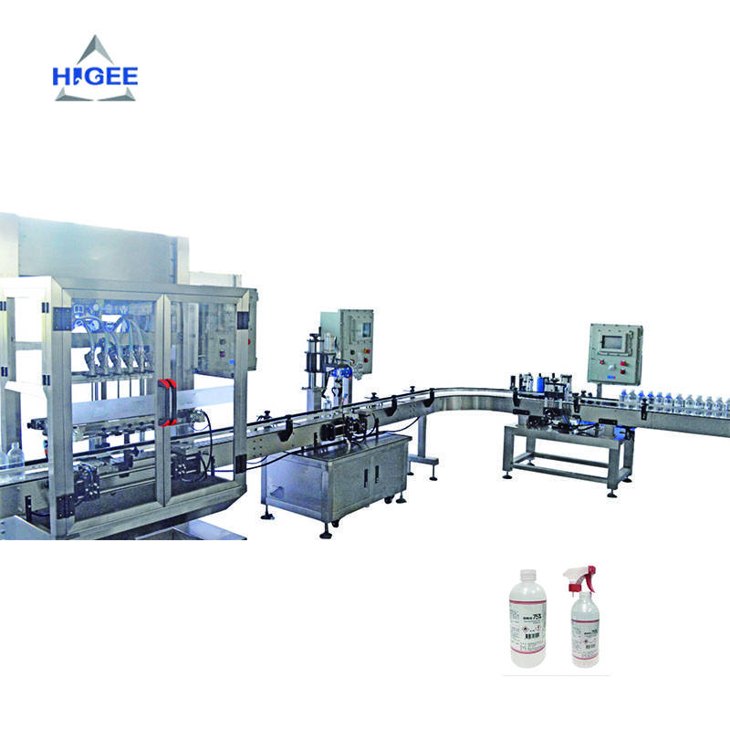 alcohol filling capping and labeling machine
