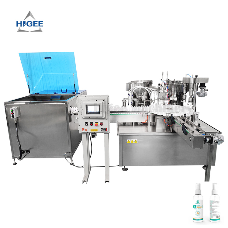Manufacturer for Pill Capsule Filler - Automatic Explosion-Proof Alcohol Spray Filling Capping Machine – Higee