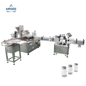 Manufacturer for Pill Capsule Filler - Automatic Glass Vial Powder Filling Capping Labeling Line – Higee