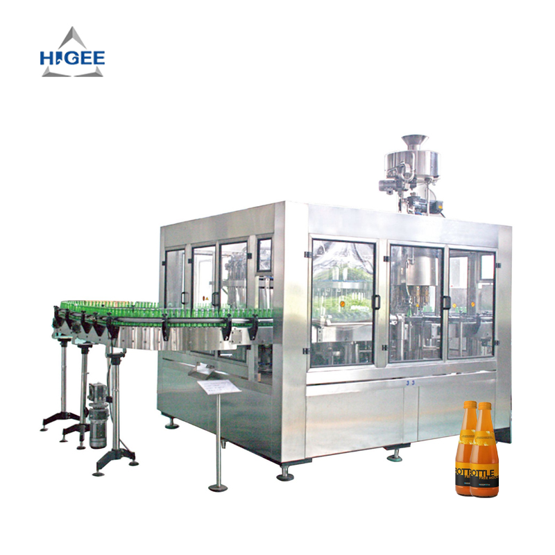 Chinese wholesale Liquid Filler - 3000BPH Glass Bottle Juice Filling Line – Higee