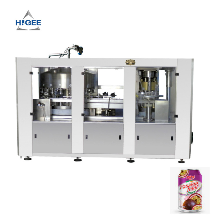 Automatic food can fruit juice filling seaming machine