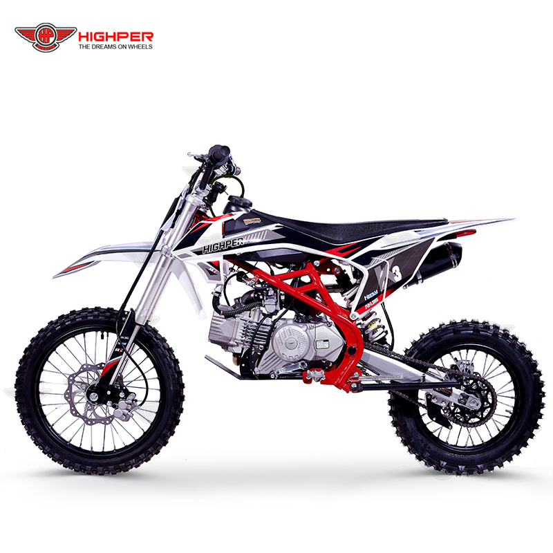 Moto de cross Super Moto Cross de rueda grande para adultos con motor de gasolina de 190cc y 4 tiempos