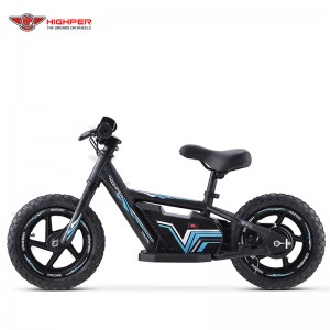 Factory wholesale Fat Tire Ebike - 12 inch 24V 180W  No Pedal Bicycle Electric Powered Kids baby mini Balance Bike Scooter for children – Highper