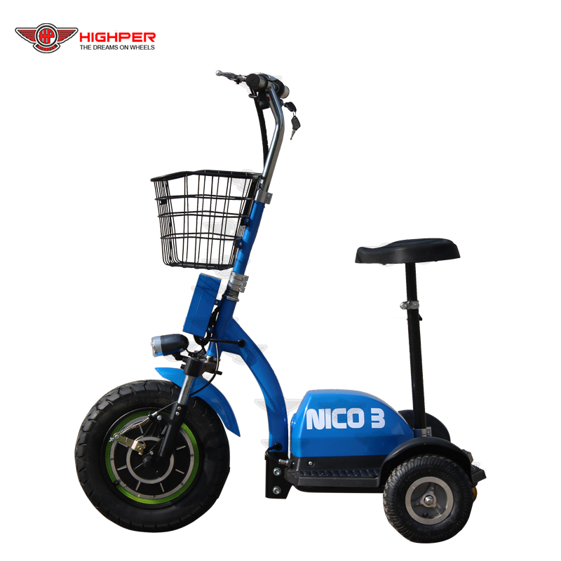 500W48V Electric 3 Wheel Scooter
