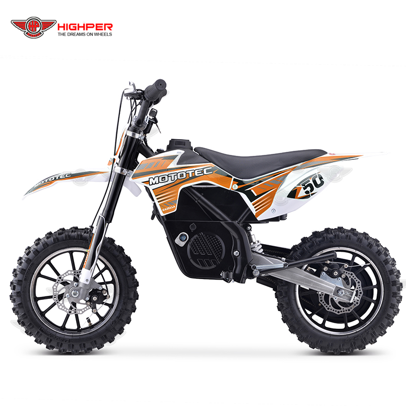 highper top quality cheap 500w 24v 36V 12ah mini off-road electric motorcycle dirt bike for sales