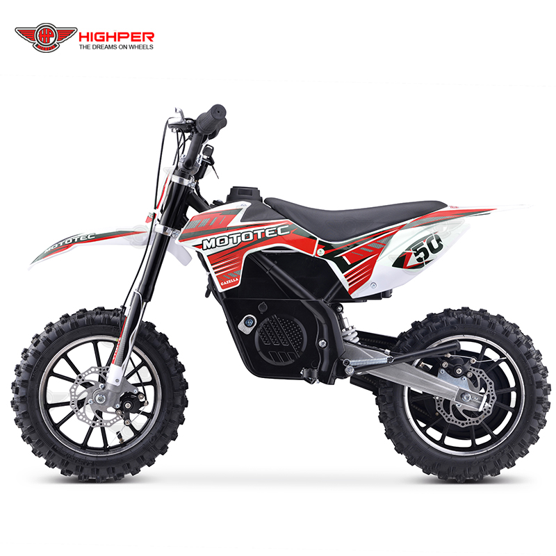 highper top quality cheap 500w 24v 36V 12ah mini off-road electric motorcycle dirt bike for sales