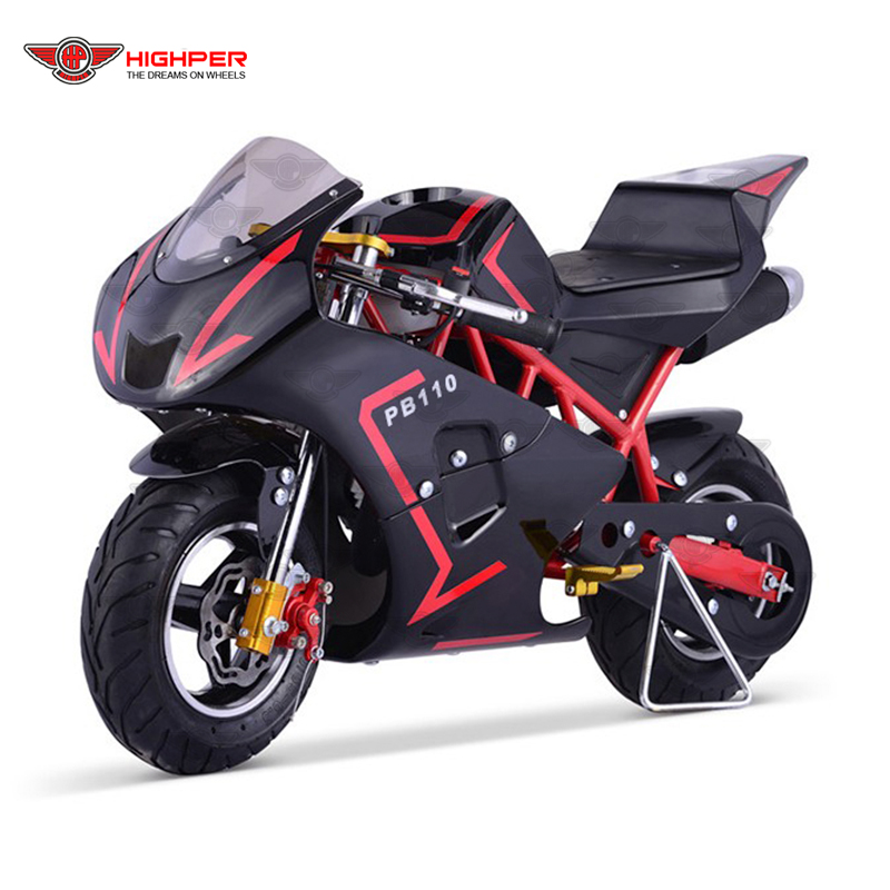 La Chine 49 cc moteur mini moto Cub Pocket Bike 49cc 50 cc 110 cc Moto avec  pédales - Chine L'essence, l'essence scooter moto