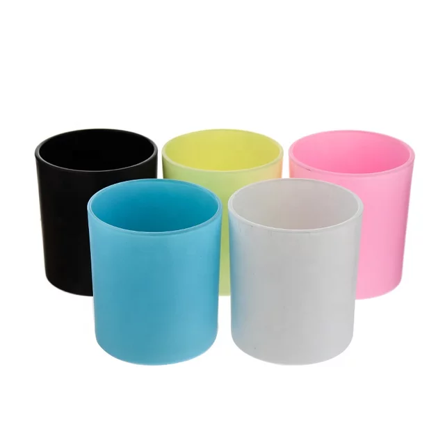 OEM manufacturer Clip Lid Glass Jar - Colorful glass soy candle jars with metal and wooden bamboo lids  – Highend