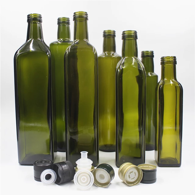 Factory wholesale Airtight Glass Canisters - Wholesale 250ml 500ml 750ml 1000ml Marasca Olive Oil Glass Bottle – Highend