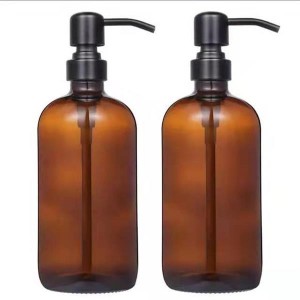 16OZ Glass Soap Liquid Dispenser Bottle