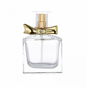 hot sale 30ml 50ml Empty Square Crystal Glass Spray Perfume Bottle