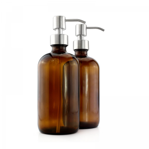 16OZ Glass Soap Liquid Dispenser Bottle