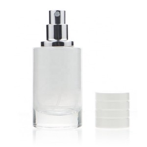wholesale china luxury cylinder empty perfume glass bottle 30ml 50ml 100ml