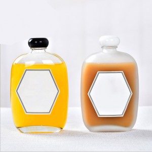 Factory Direct sell frosted juice bottle 100 ml glass small soy milk beverage bottle