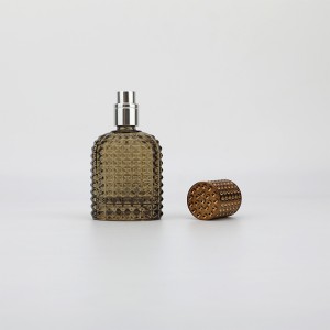 Wholesale 30ml 50ml luxury glass perfume bottle with alloy cap