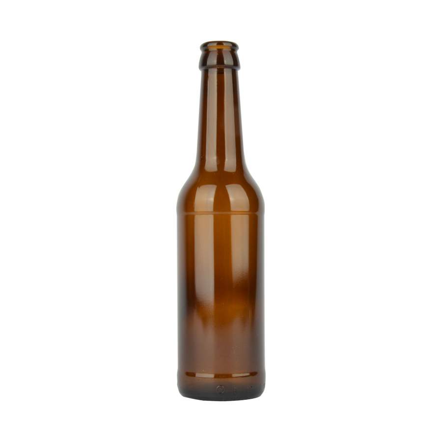 Free sample for Dropper Bottle With Bamboo Lid - Custom beer bottle 330ml flint amber cobalt blue glass bottle with crown cap – Highend