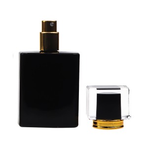30ml 50ml 100ml Refillable Luxury Empty Square Perfume Glass Bottle for Men
