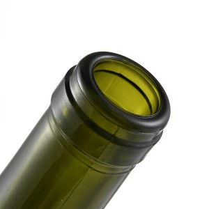 Dark Green 750ml Glass Red Wine Bottle