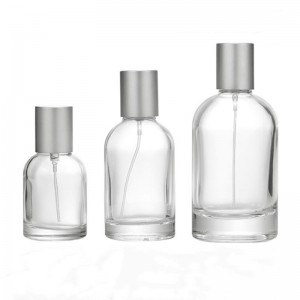 30ML 50Ml 100Ml Free Sample Luxury Clear refill Empty Glass Perfume Pump Sprayer Bottle