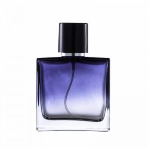 Empty Fading Colorful 30ml 50ml Square Shape Perfume Bottle