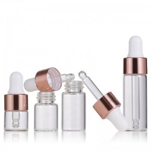 Factory wholesale Little Perfume Bottles - 1ml 2ml 3ml 5ml Clear Portable Sample Essential Oil Bottle – Highend