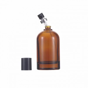 30ml Brown Cylinder Empty Glass Perfume Bottle For Sale