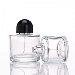 50ml transparent round spray glass perfume bottle