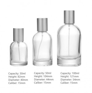 Empty 100ml Glass Perfume Bottles With Black Cap For Perfume Oil