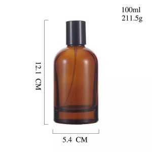 Empty 100ml Glass Perfume Bottles With Black Cap For Perfume Oil