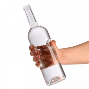 750ML God’s Hand Empty Bottle Transparent Red Wine Cork Bottle