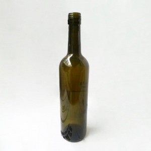 OEM service various color empty 750ml glass Bordeaux red wine bottle