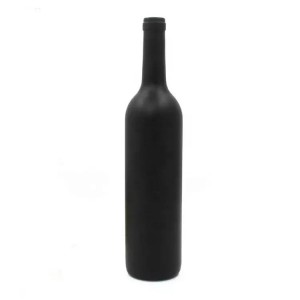 Black 750ml 75cl Bordeaux type empty red wine glass bottles