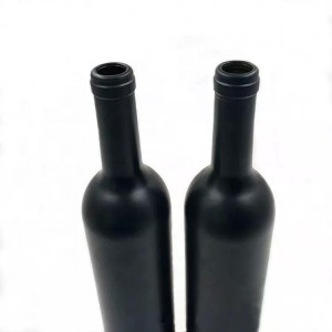 Black 750ml 75cl Bordeaux type empty red wine glass bottles