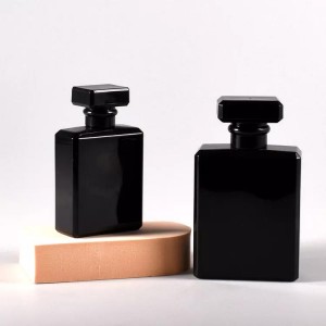 20ml 30ml 50ml 100ml Square Shape Black Perfume Glass Bottle Spray China