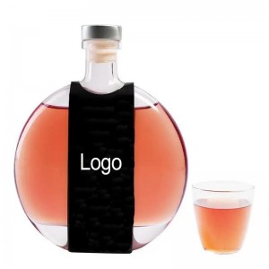 250ml Clear Liquor Spirit Glass Bottle with Rubber Stopper