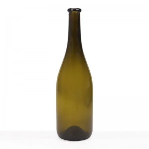 750ml wine champagne glass bottle 27OZ glass wine bottle with cork closure