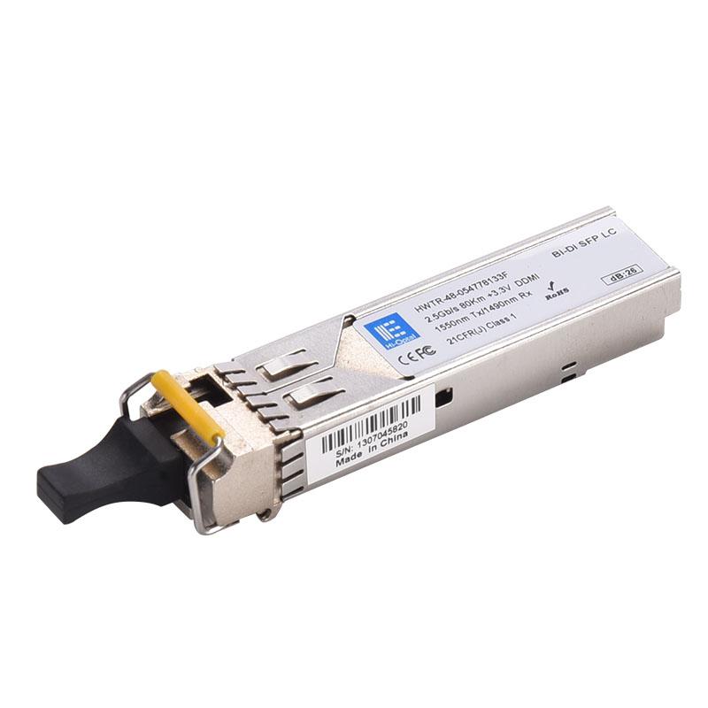 Short Lead Time for Fiber Optic Transceiver Types - 2.5GBASE-BX SFP 1550nm-TX 1490nm-RX 80km  Hi-Optel HWTR-48-054778133F module – Hi-optel